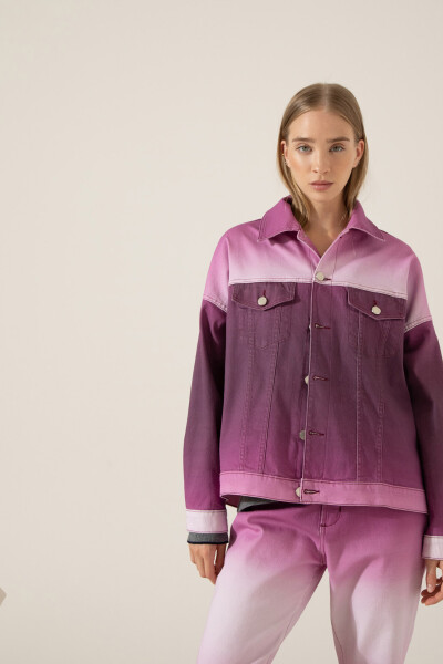 CAMPERA TRUCKER COLOR Violeta