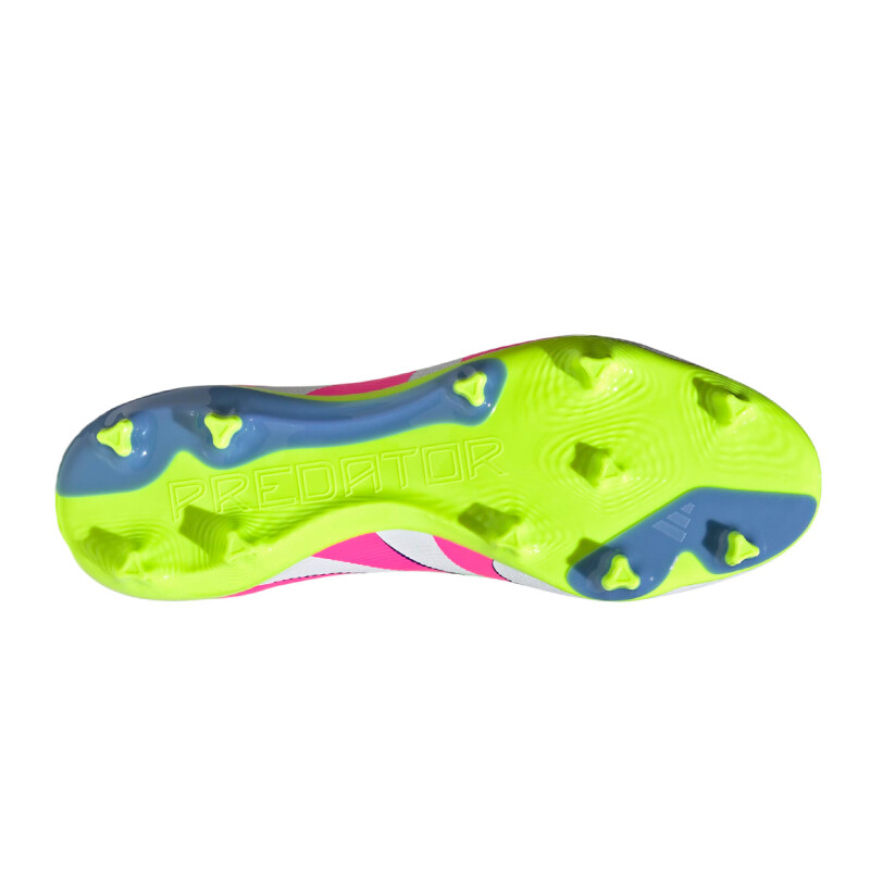 Championes de Fútbol Hombre Adidas Predator League FG/MG Blanco-Rosado