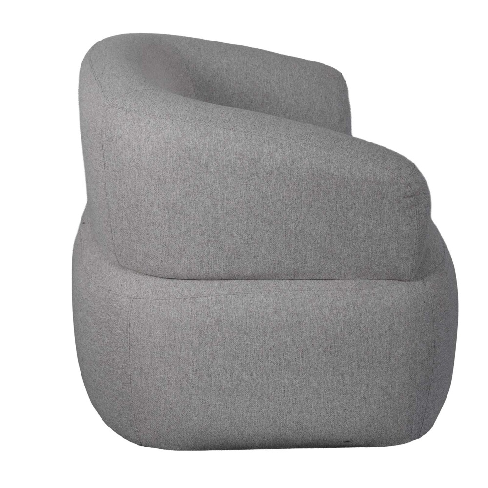 BUTACA 1 CUERPO TELA GRIS GAIA