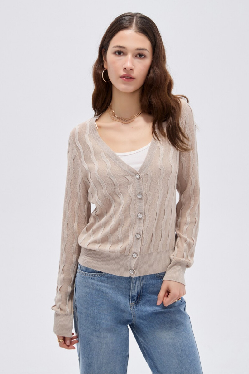 Cardigan Brau - Beige 