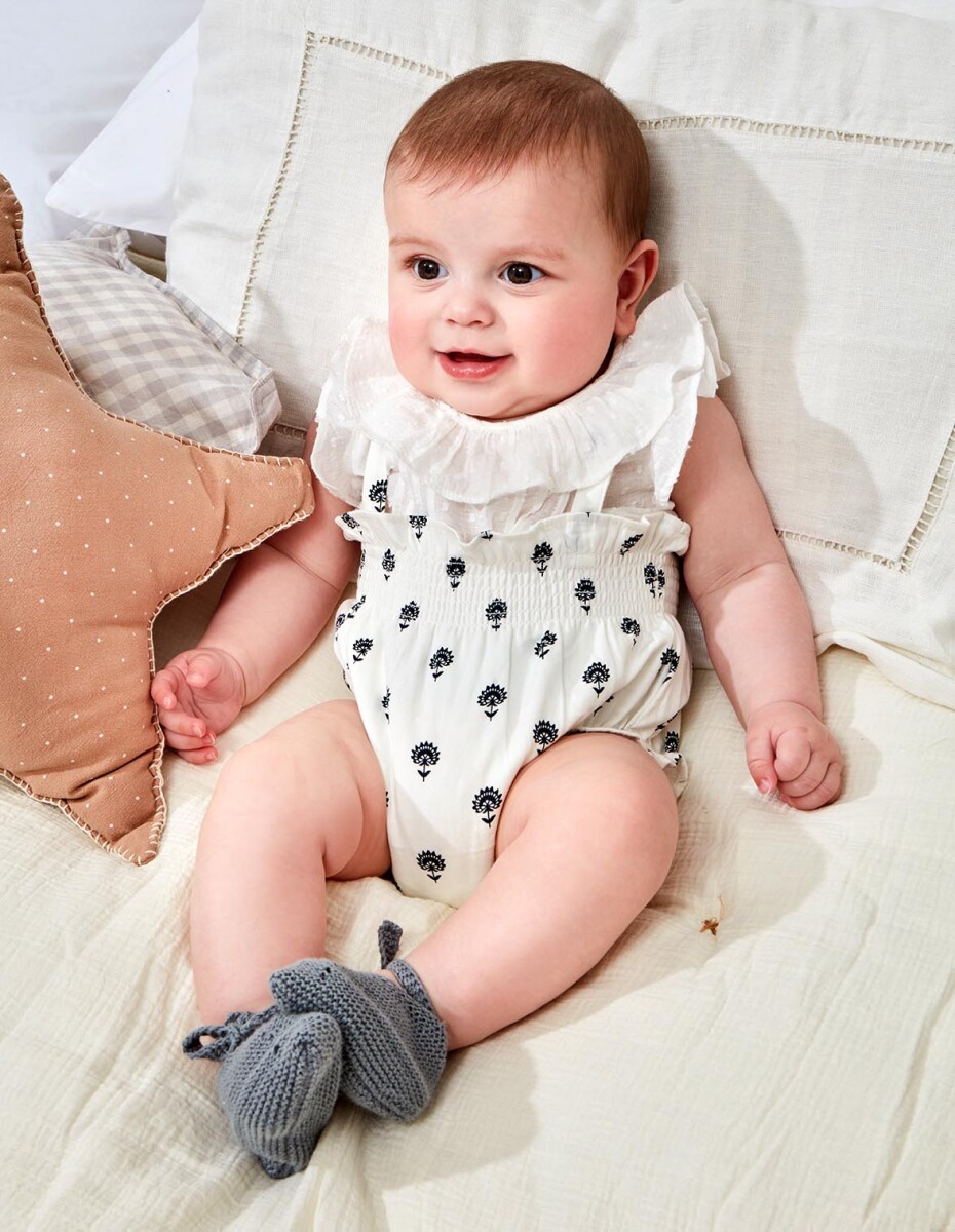 Camisa Body De Dobby - Blanco 