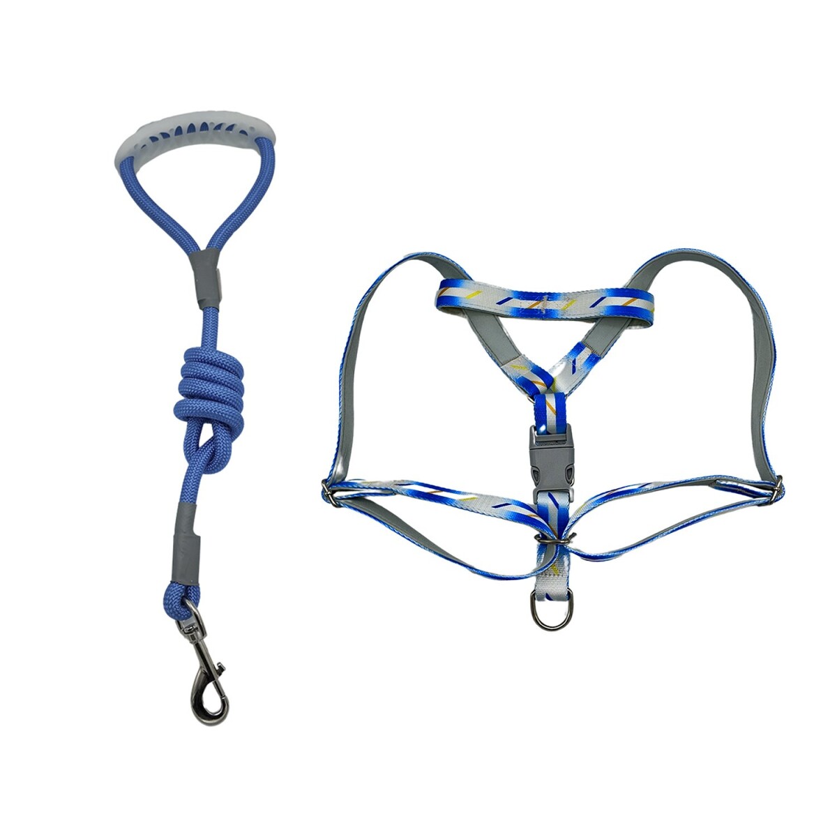 Arnes Correa Pretal Perro Mascota Ajustable Mediano - Grande - Variante Color Azul 