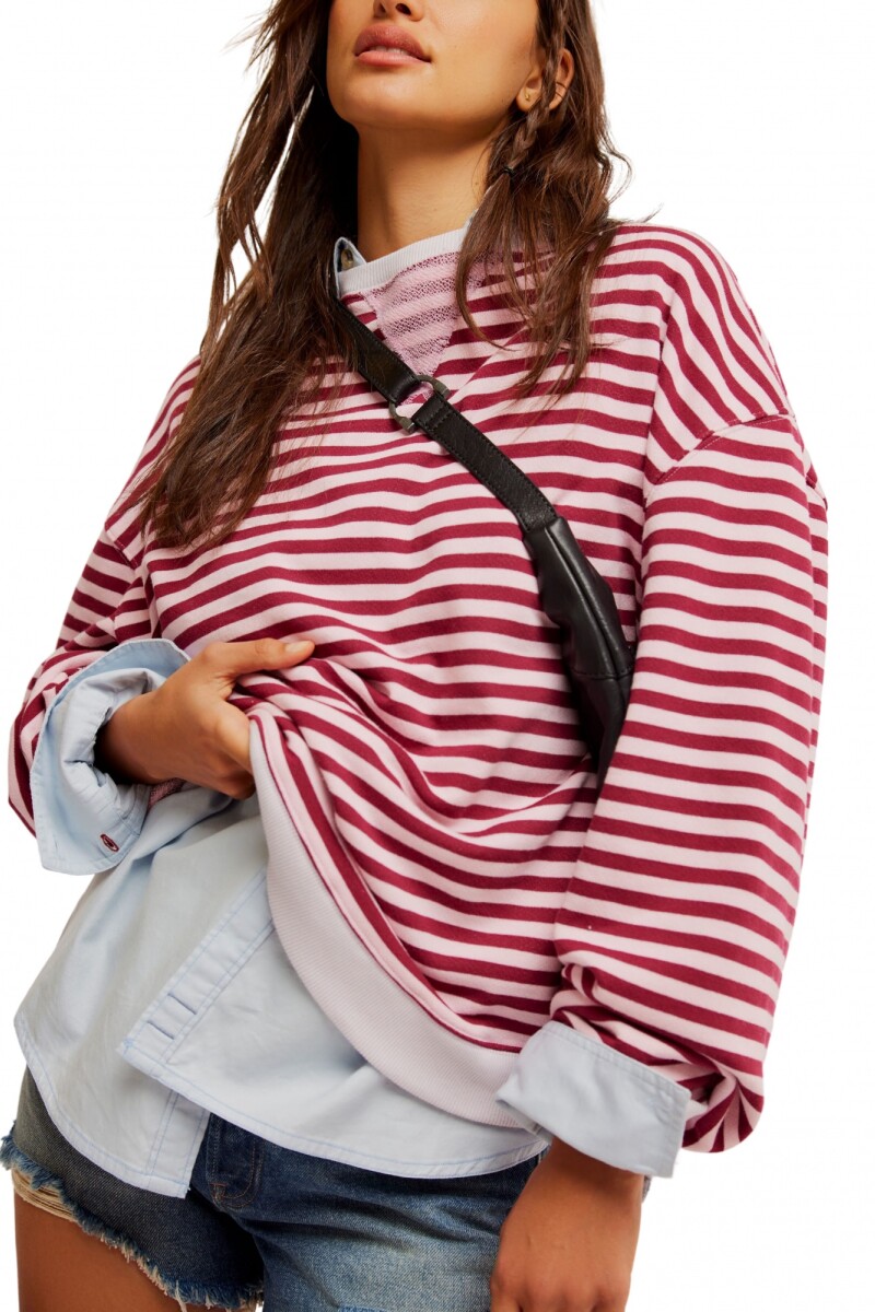 CAMISETA STRIPED CREW Multicolor