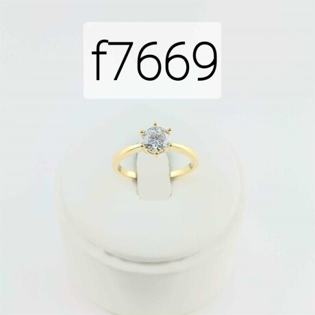 Anillo de Oro 9 k con circonia. Solitario. Anillo de Oro 9 k con circonia. Solitario.