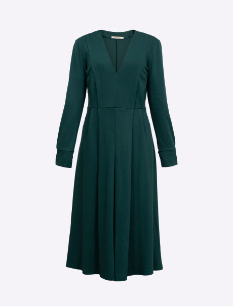 Vestido midi verde