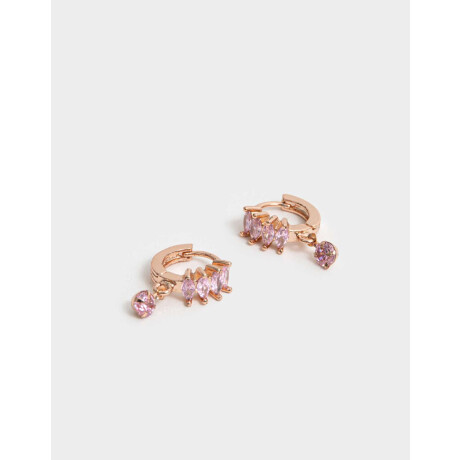 Aros Argollas Premium Rose Dorado Oro Rosa