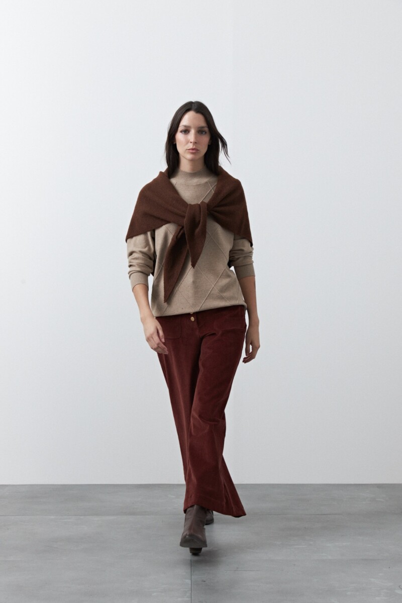 POLERA JAVAIOLA Beige Melange