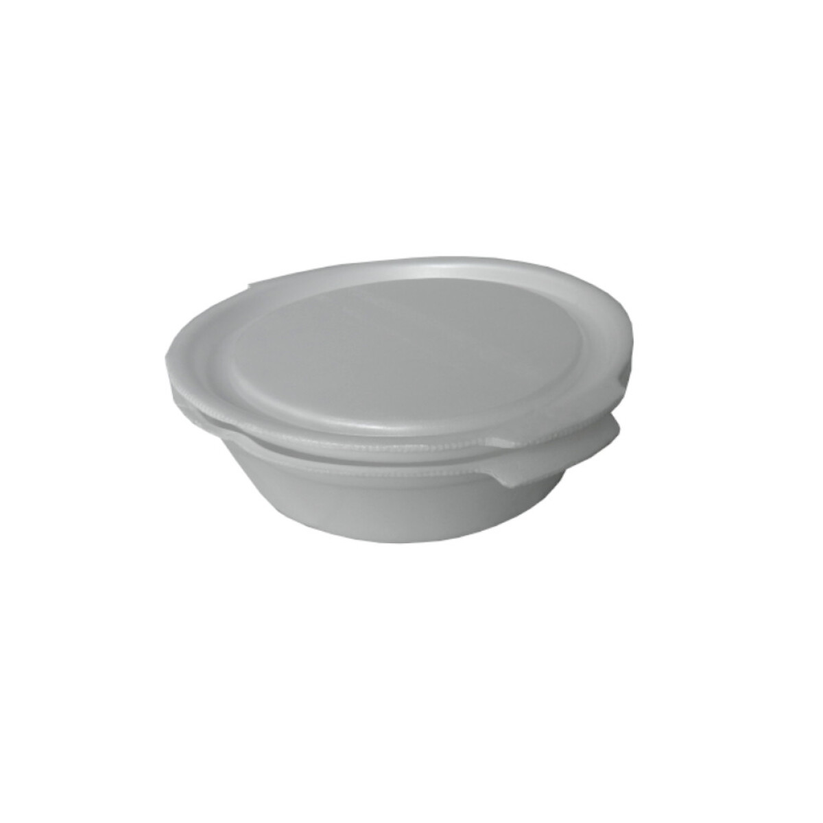 PLATO ESPUMA 18 CM CON TAPA BISAGRA 
