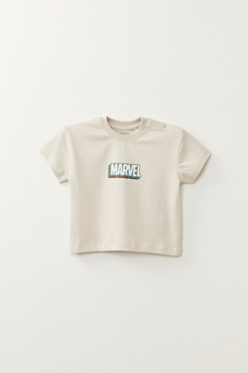 Remera manga corta - Marvel Gris Claro 