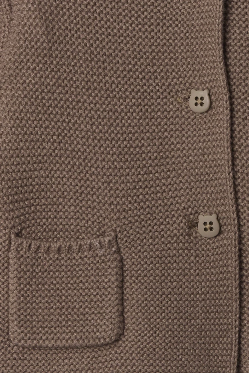 Saco Garter Con Botones Y Capucha Ebé Plymouth Rock
