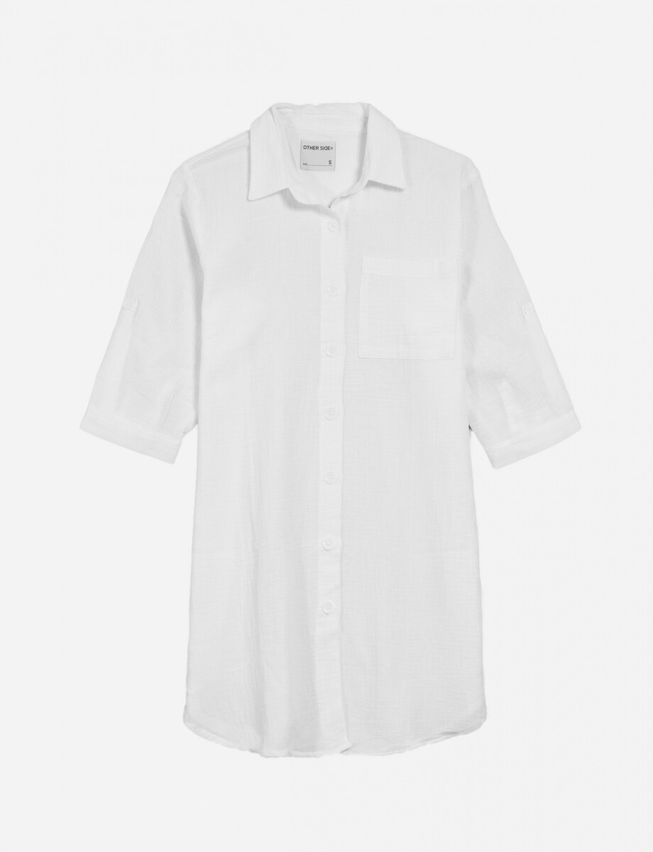 Camisa mangas 3/4 - Blanco 