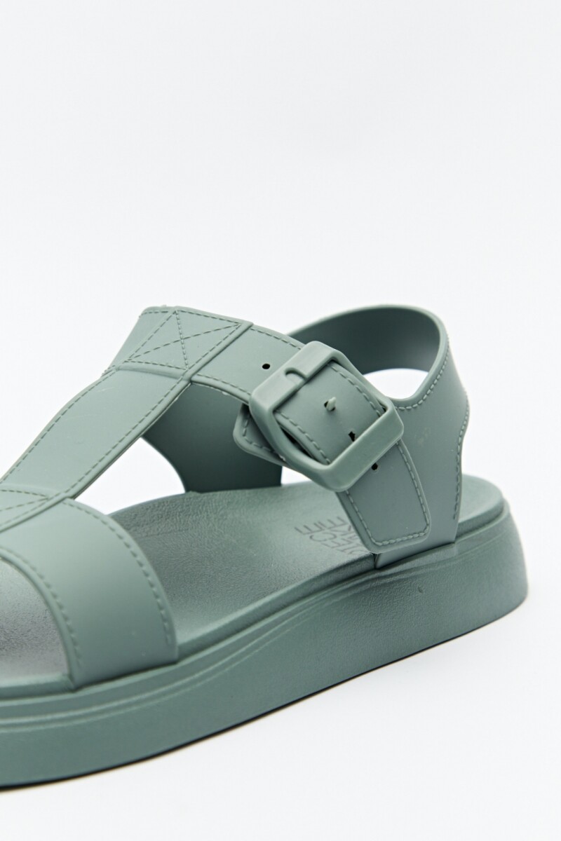 SANDALIA ROMANIKA Verde Grisáceo