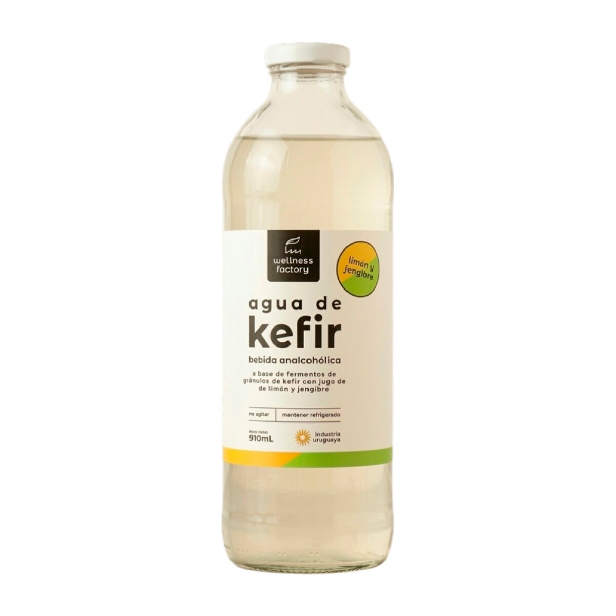 Agua de Kefir limon y jengibre 910ml 