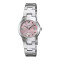 Reloj de Mujer Casio malla de Acero Inoxidable Con fondo Rosa