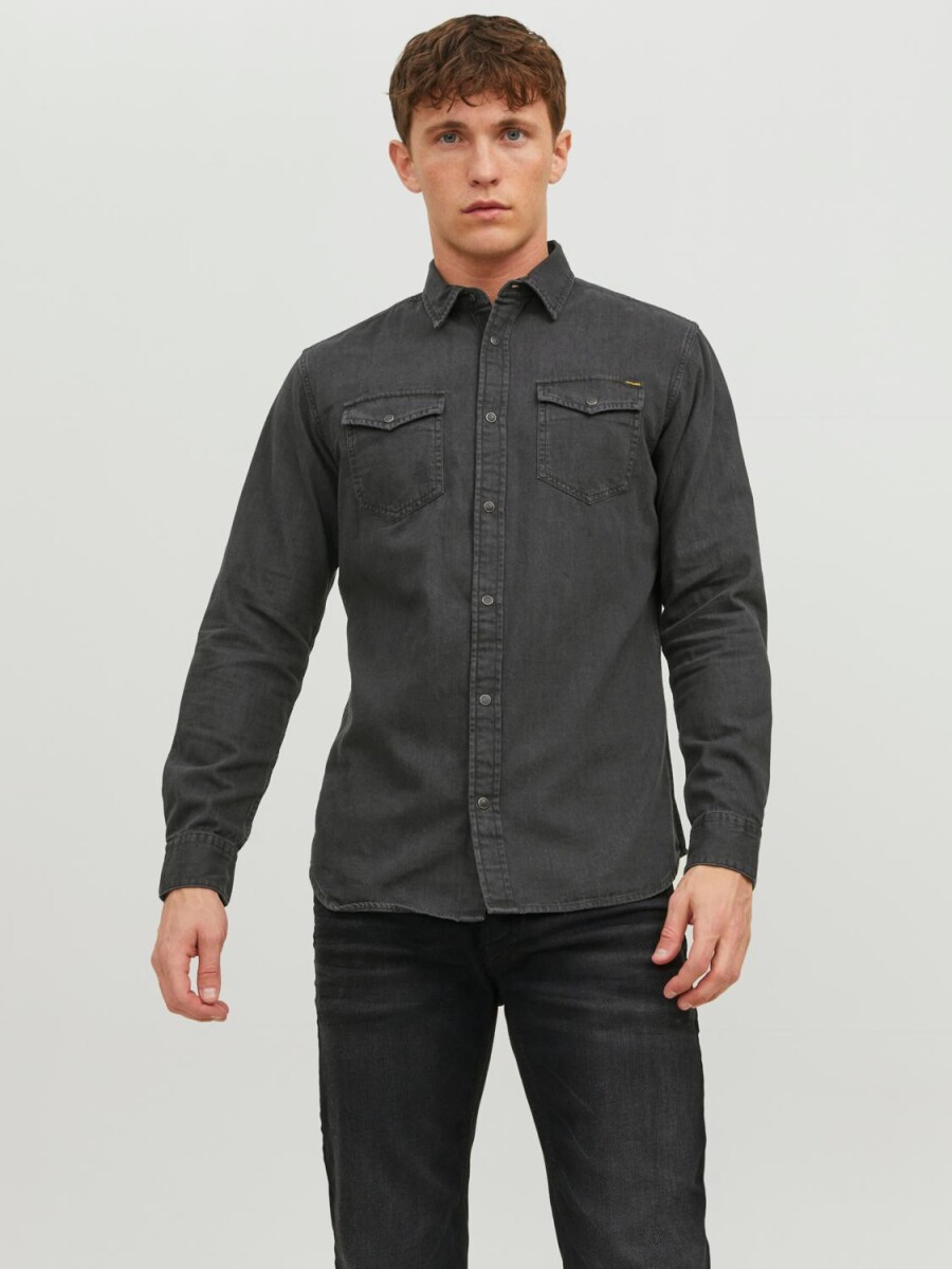 Camisa clásica de jean - Black Denim 