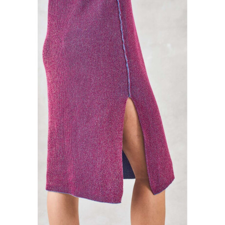 Vestido Lurex Reversible Multi