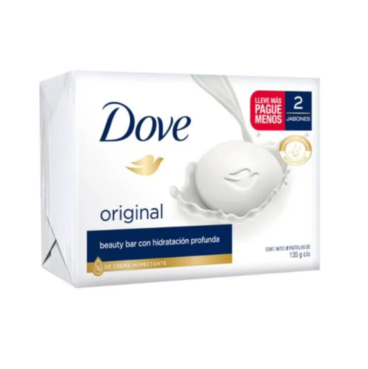 Jabón Dove Original 135 G Pack x2 