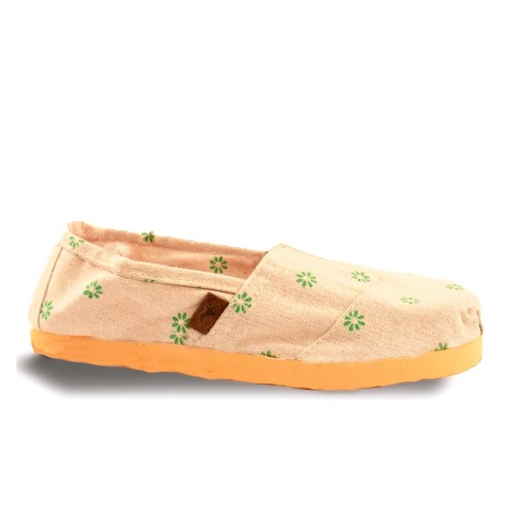 Alpargata Flores Verde