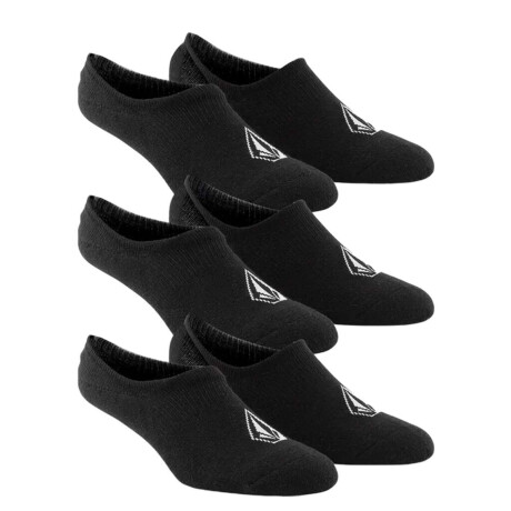 Medias Volcom Stones 3 Pack Negro