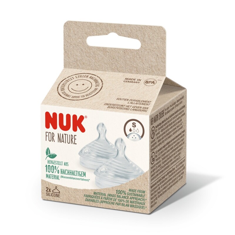 Tetina Nuk For Nature Silicona Flujo S. 2 Uds. Tetina Nuk For Nature Silicona Flujo S. 2 Uds.