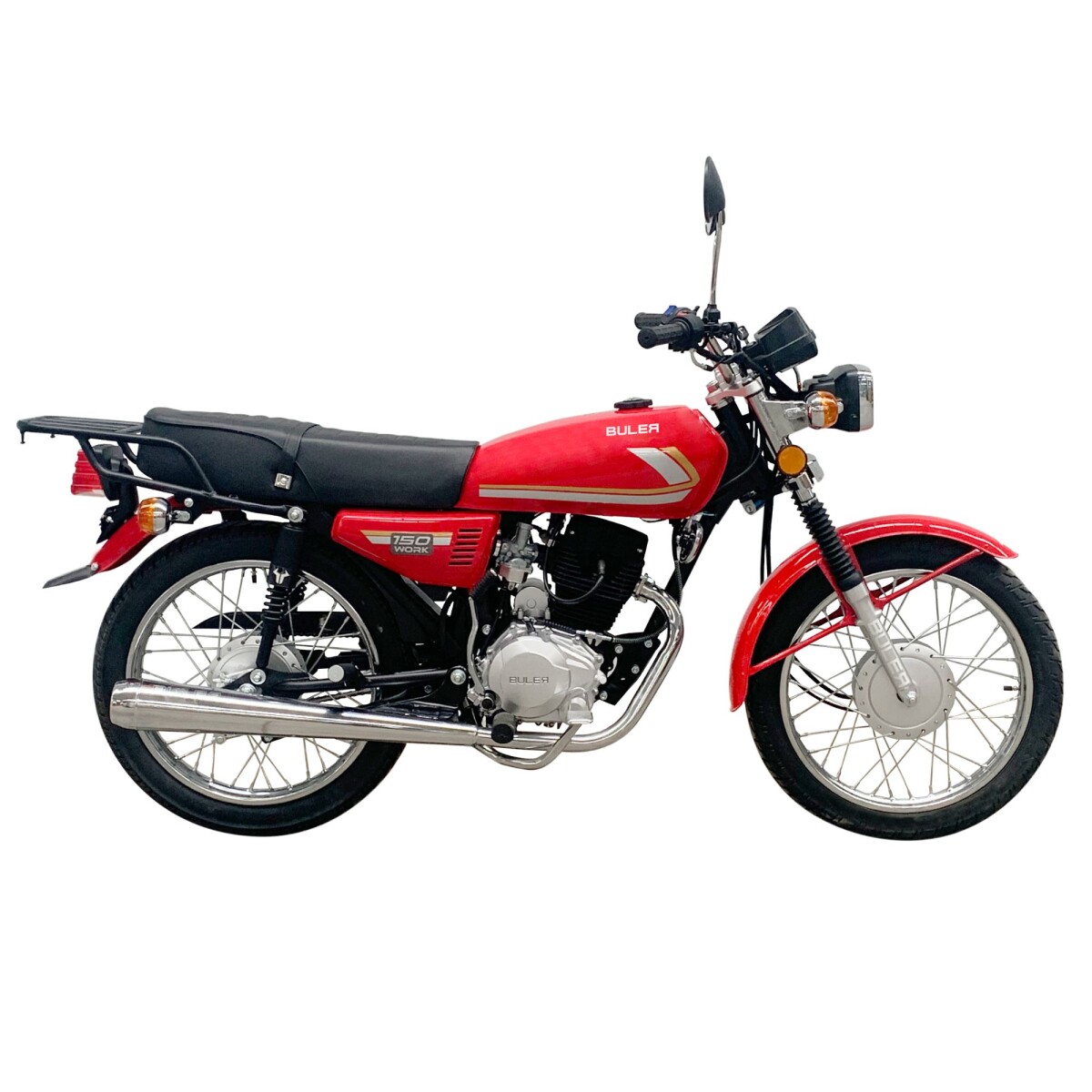 Moto Buler Work 150cc Rayos - Rojo 
