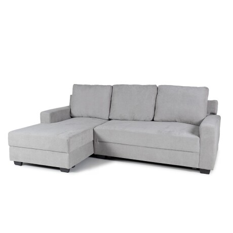 Rinconera Lucci - Tela Microfibra - Chaise izquierdo Berlin 05 (Ceniza)