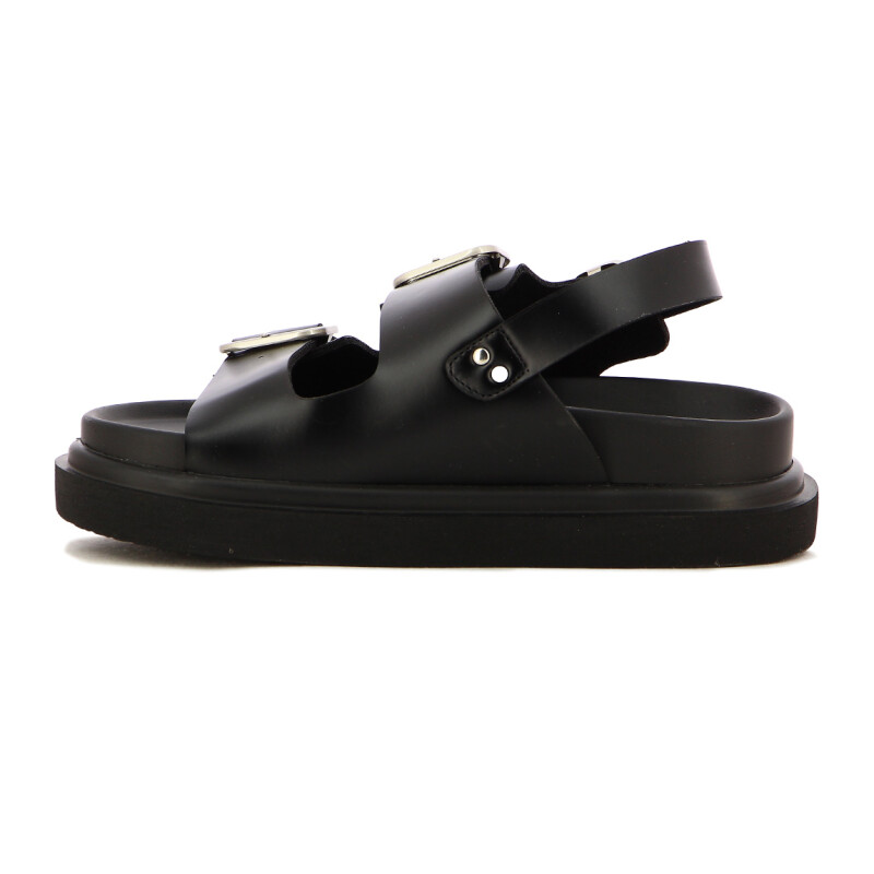 Sandalias Mujer Darkness Plataforma Negro