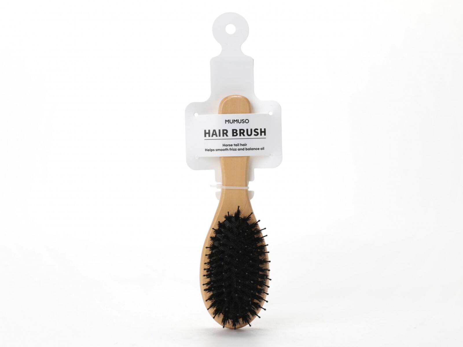 CEPILLO DE PELO DE MADERA OVALADO (PELO DE COLA DE CABALLO/S) 