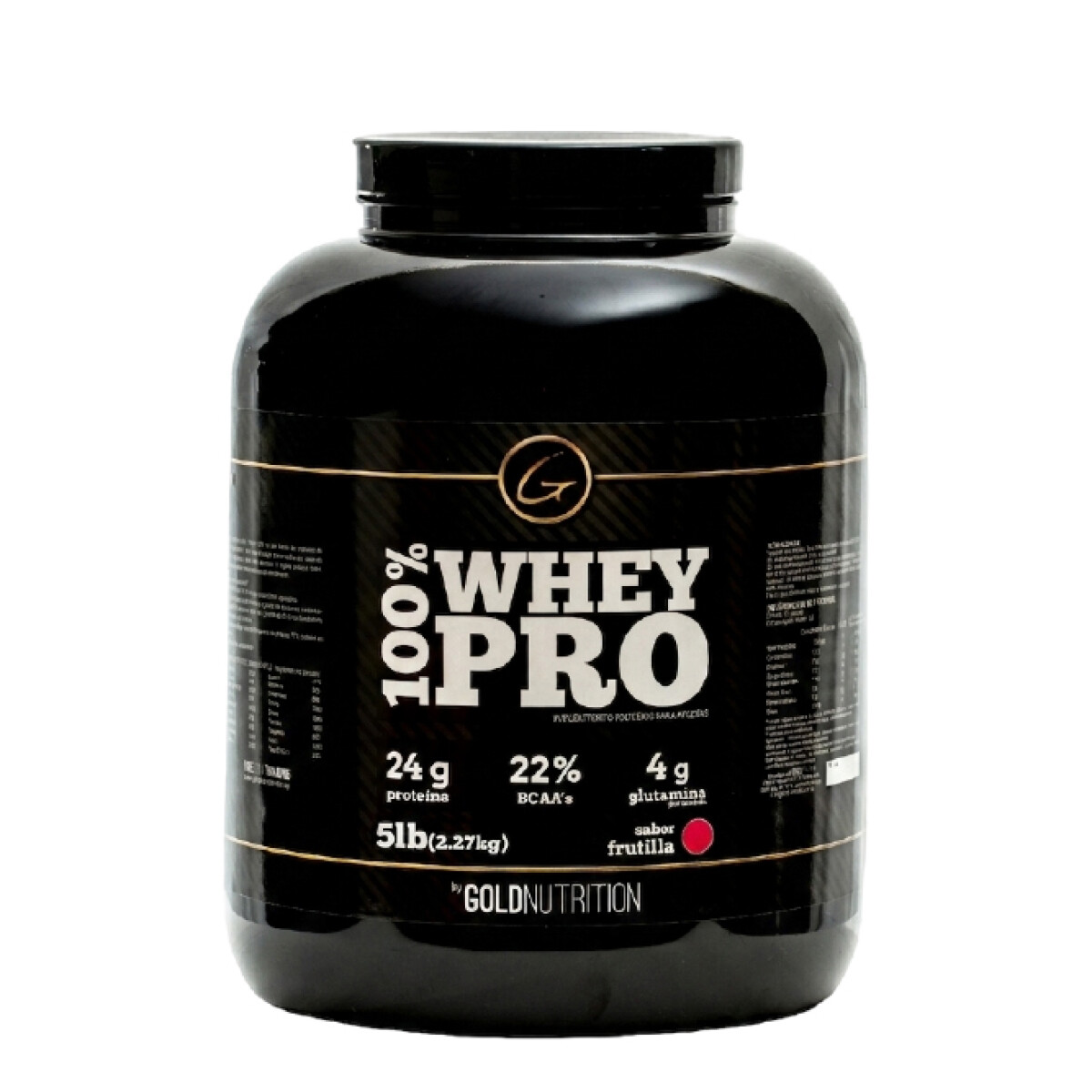 Whey Pro 100% 5lb Gold Nutrition - Frutilla 
