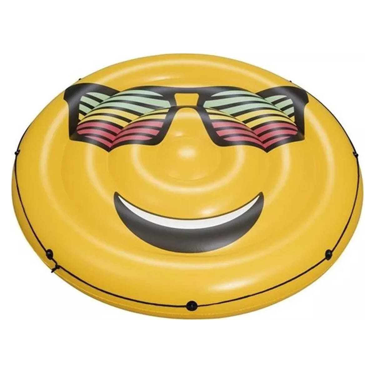 Inflable Gigante Colchoneta Redondo 1,88 m Isla Emoji Bestway 