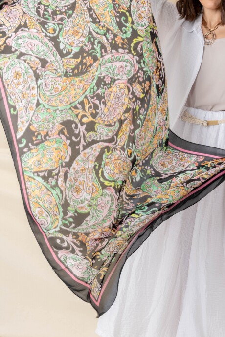 PAÑUELO ARABESQUE Negro