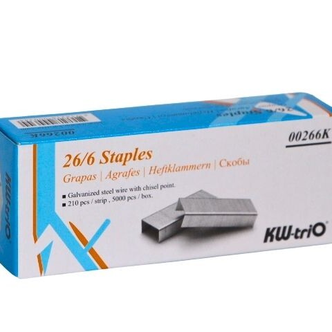 BROCHE KW TRIO TAMAÑO 26/6 X 5000 GRAMPAS BROCHE KW TRIO TAMAÑO 26/6 X 5000 GRAMPAS