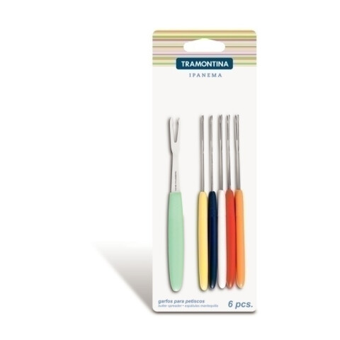 Juego 6 tenedores para copetin IPANEMA -TRAMONTINA TN9101