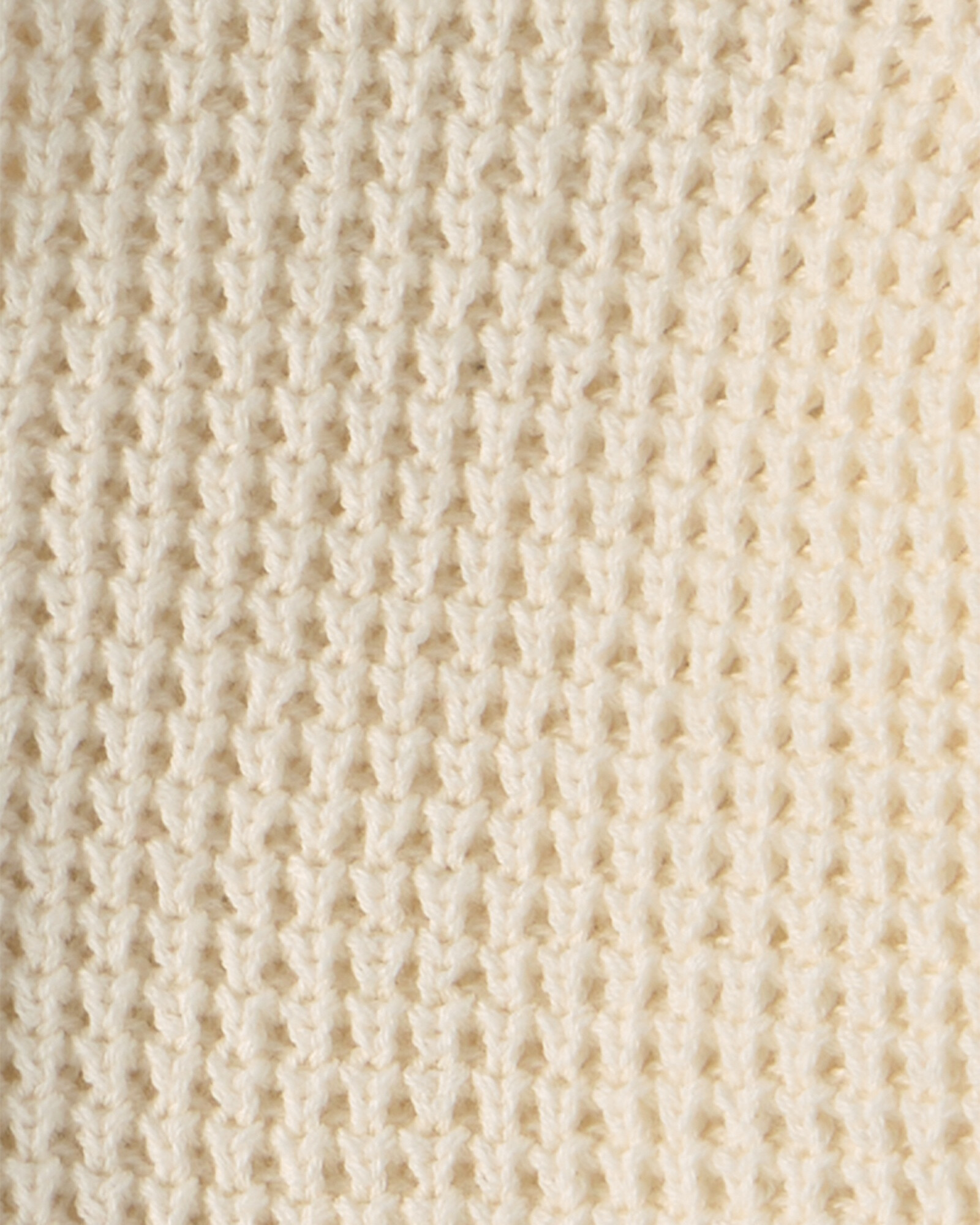 Saco de punto con capucha, marfil, diseño oso Sin color