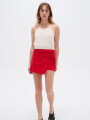 Falda Liral Rojo