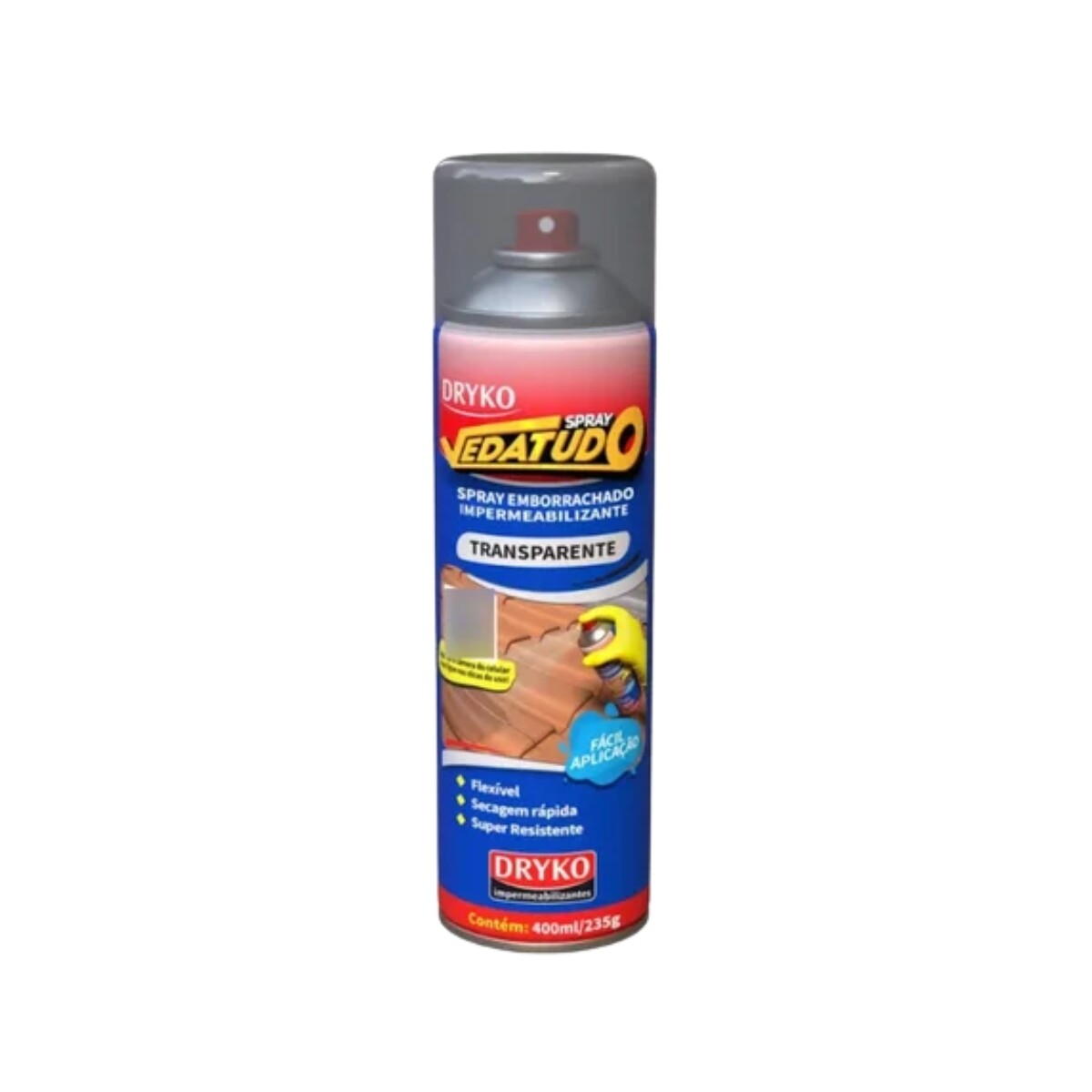 AEROSOL CAUCHO IMPERMEABILIZANT DRYKO 400ML - Transparente 