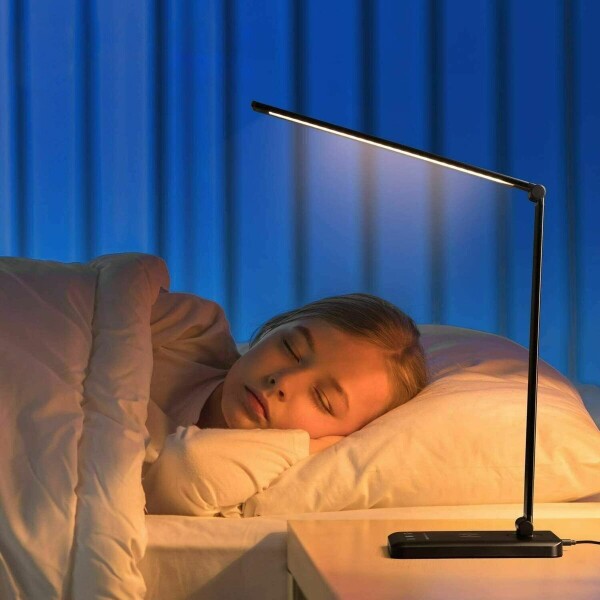 Lampara Luz Led Cargador Inalambrico Mesa Escritorio Qi Lampara Luz Led Cargador Inalambrico Mesa Escritorio Qi