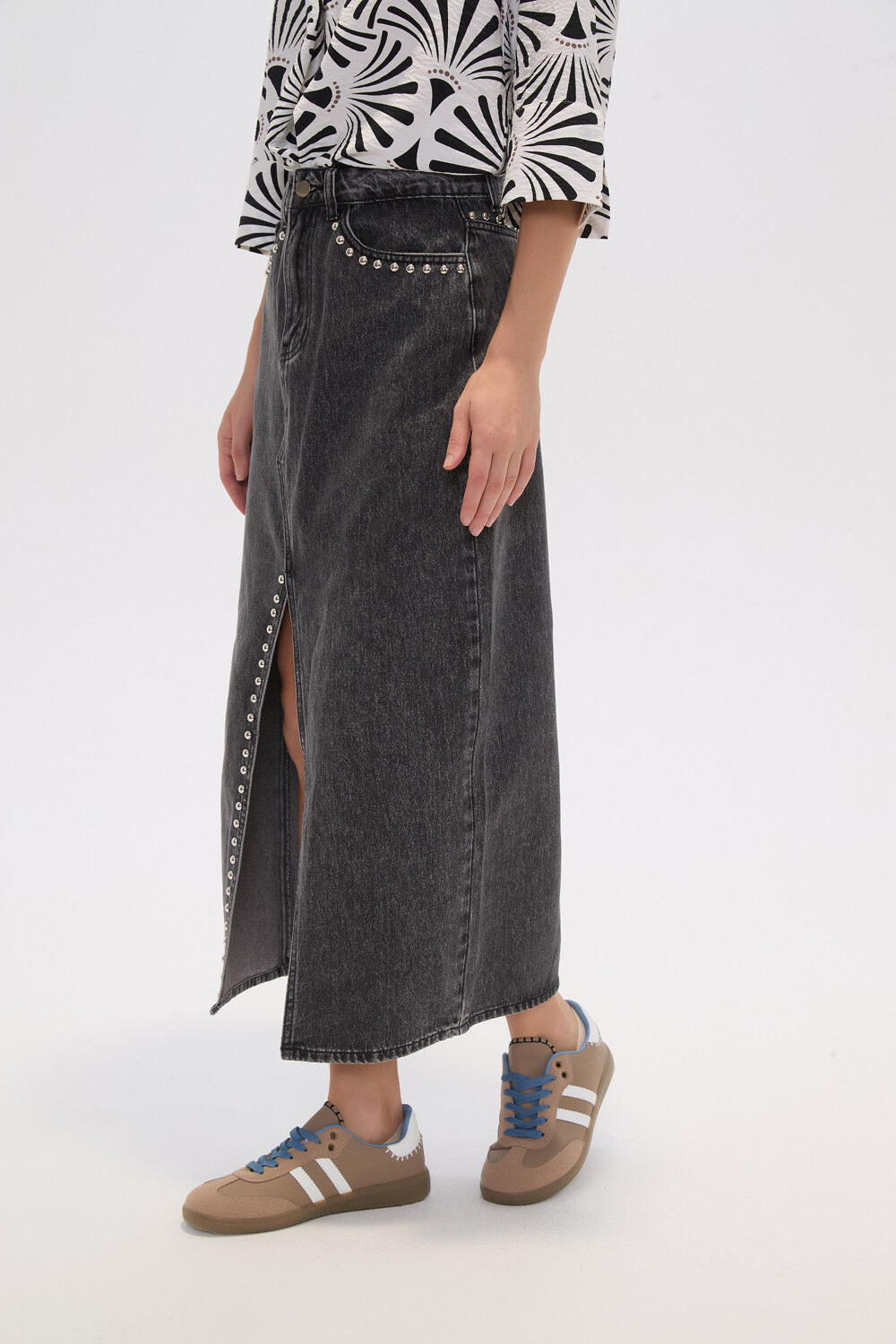 Falda Simbal Gris Medio