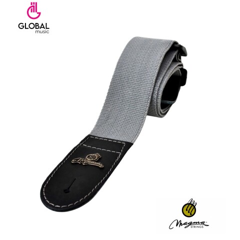 Correa Para Guitarra Magma Polipropileno Gris c/logo Correa Para Guitarra Magma Polipropileno Gris c/logo
