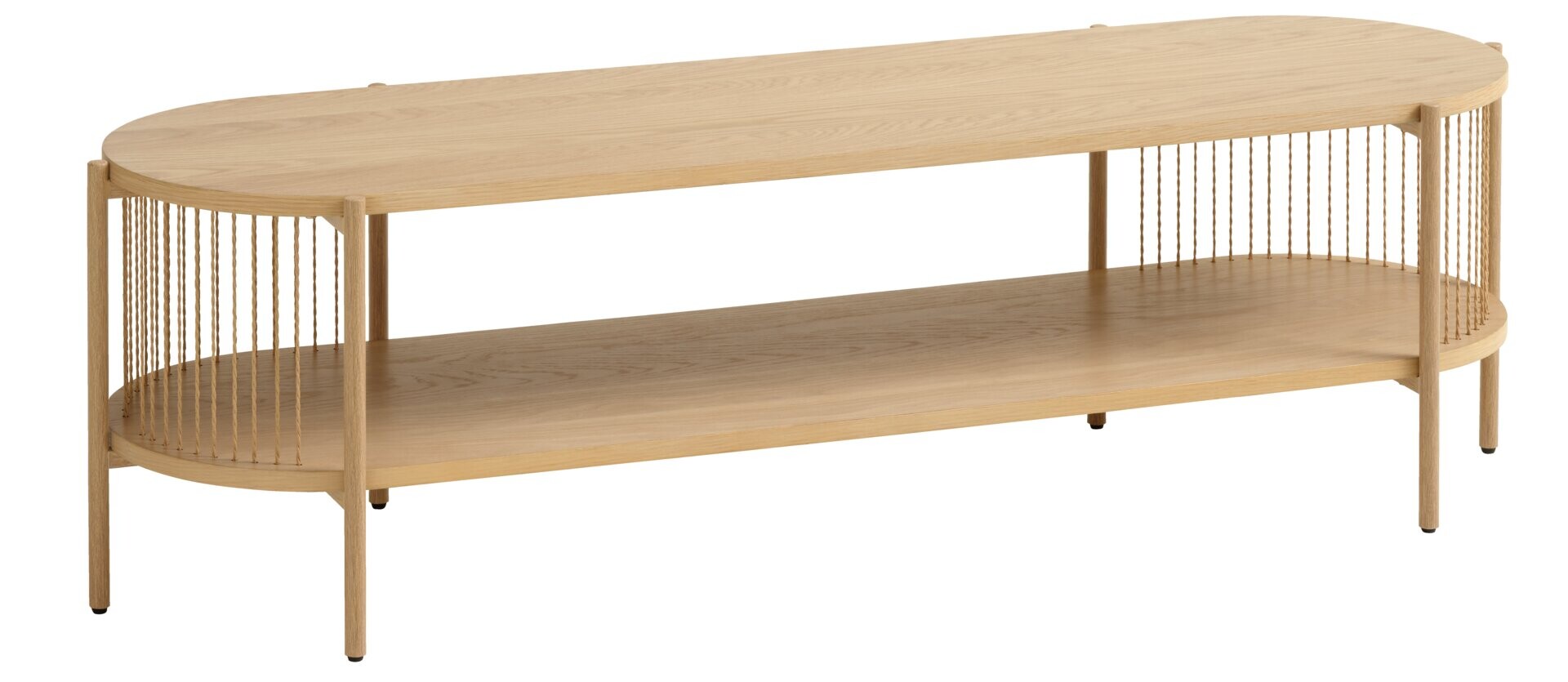 Mueble TV SNESLEV 1 estante color roble 