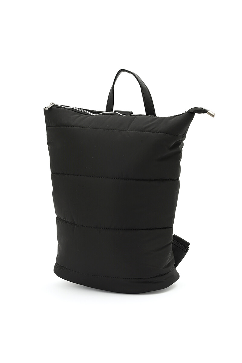 Mochila puffer Negro