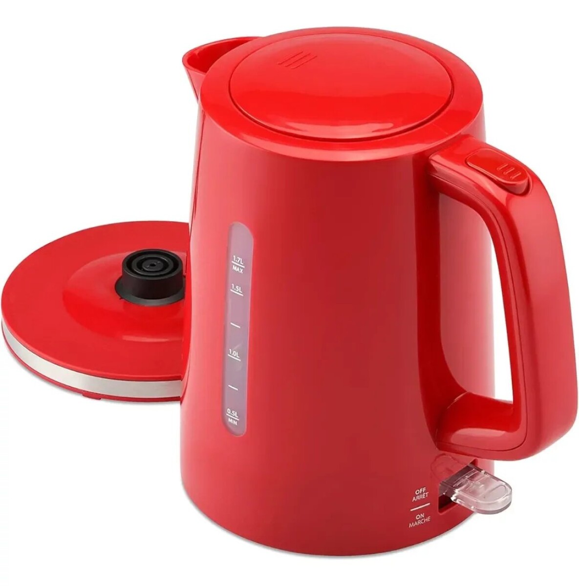 Jarra Electrica Marvo 1.7 Litros Corte Automatico Hervidor - Variante Color Rojo 
