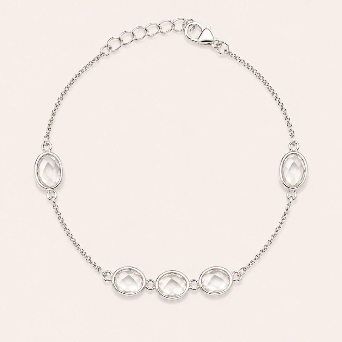 Pulsera Maldivas Cuarzo Cristal - Plata 925 