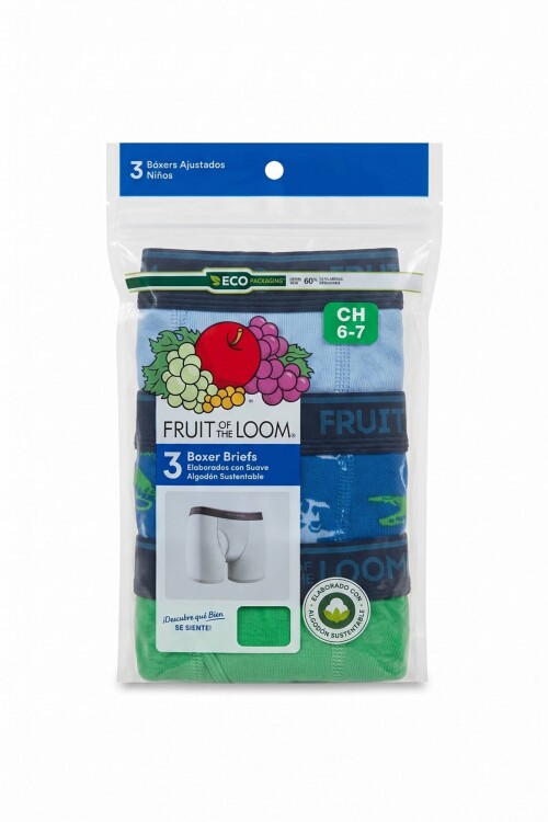 Pack x3 Boxer brief c/estampa para niño MULTICOLOR
