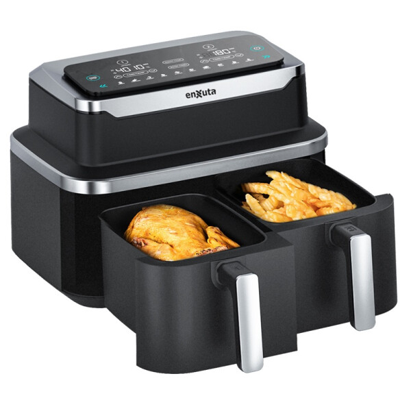 FREIDORA SIN ACEITE DOBLE CANASTO 9 LITROS ENXUTA FREIDORA SIN ACEITE DOBLE CANASTO 9 LITROS ENXUTA