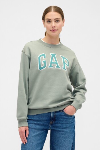 Buzo Deportivo Logo Gap Mujer Iceberg Green 16-5808