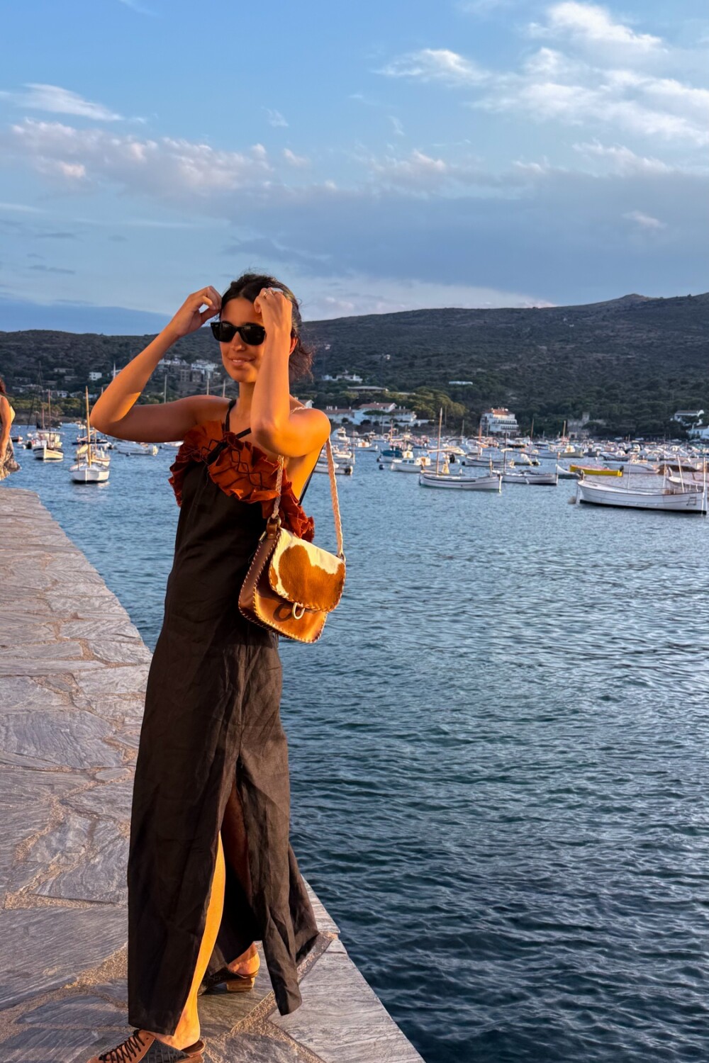 Blue Lagoon Dress Negro / Caramel