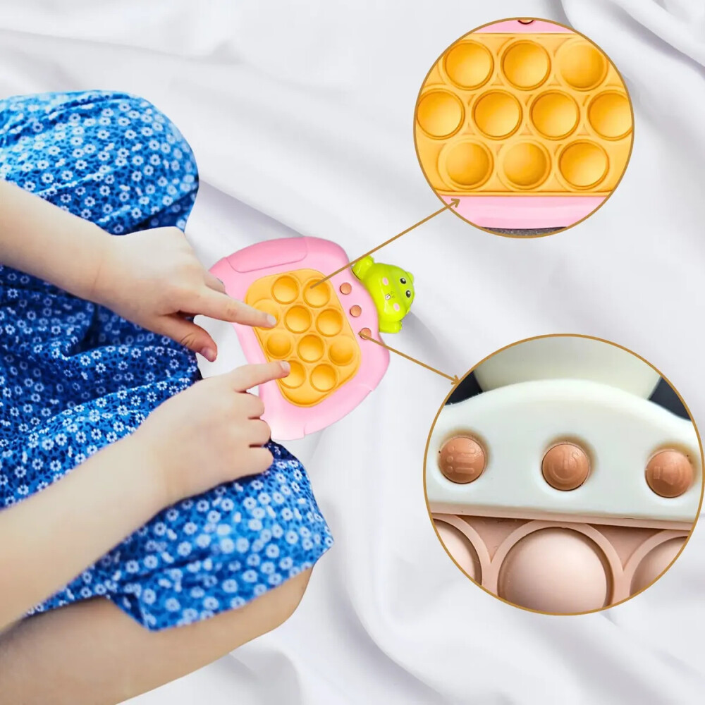 Pop it eléctrico, juego anti-stress, para la memoria, super divertido Animalito Rosa