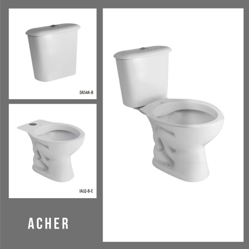 Juego De Inodoro Y Mochila Linea Andina BLANCO