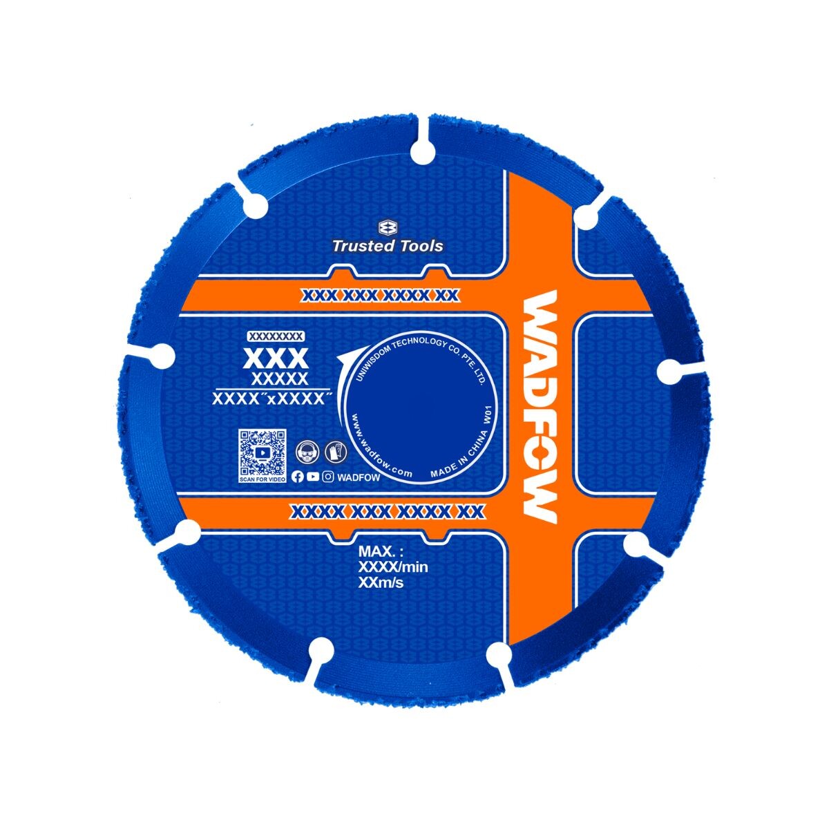 DISCO PARA MADERA 4 1/2" 115MM EJE 22,2 MM WADFOW Disco Para Madera 4 1/2" 115mm Eje 22,2 Mm Wadfow